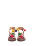 Front View - Click To Enlarge - SAM EDELMAN - 'Lisabeth' pompom beaded lace-up sandals