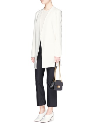 Figure View - Click To Enlarge - THEORY - 'Winola' collarless crepe blazer