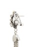 Detail View - Click To Enlarge - ANTON HEUNIS - Chain tassel Swarovski crystal leaf stud earrings