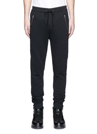 Main View - Click To Enlarge - 3.1 PHILLIP LIM - Quilted trim cotton jogging pants