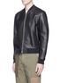 Front View - Click To Enlarge - 3.1 PHILLIP LIM - Slim fit lambskin leather bomber jacket
