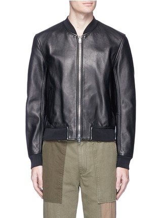 Main View - Click To Enlarge - 3.1 PHILLIP LIM - Slim fit lambskin leather bomber jacket