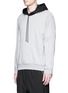 Front View - Click To Enlarge - 3.1 PHILLIP LIM - Zip sleeve cotton hoodie