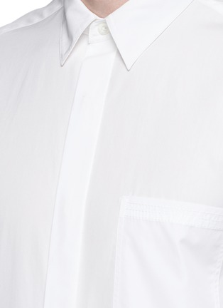 Detail View - Click To Enlarge - 3.1 PHILLIP LIM - Quilted cuff cotton shirt
