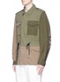 Front View - Click To Enlarge - 3.1 PHILLIP LIM - Drawstring waist patchwork canvas field jacket