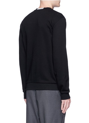 Back View - Click To Enlarge - CHRISTOPHER KANE - Gothic logo patch cotton sweatshirt