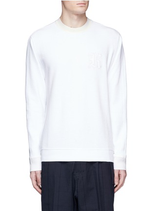 Main View - Click To Enlarge - CHRISTOPHER KANE - 'K' embroidered sweatshirt
