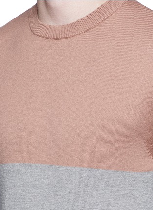 Detail View - Click To Enlarge - TOPMAN - Colourblock crew neck sweater
