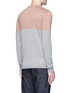 Back View - Click To Enlarge - TOPMAN - Colourblock crew neck sweater