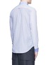 Back View - Click To Enlarge - WOOSTER + LARDINI - Patchwork stripe cotton poplin shirt