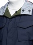 Detail View - Click To Enlarge - WOOSTER + LARDINI - Reversible reflective stripe sahara field jacket