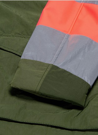  - WOOSTER + LARDINI - Reversible reflective stripe sahara field jacket