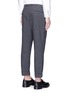 Back View - Click To Enlarge - WOOSTER + LARDINI - Rolled cuff belted wool pants