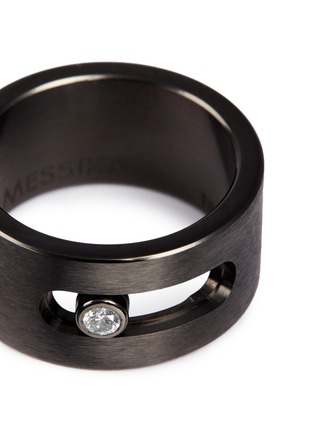 Detail View - Click To Enlarge - MESSIKA - 'Move Titanium Graphite' diamond ring