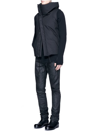 Figure View - Click To Enlarge - THE VIRIDI-ANNE - Asymmetric zip down puffer vest