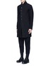Front View - Click To Enlarge - THE VIRIDI-ANNE - Textured cotton coat