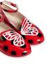 Detail View - Click To Enlarge - SOPHIA WEBSTER - 'Bibi Butterfly' polka dot print patent leather toddler ballerina flats