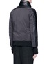 Back View - Click To Enlarge - THE VIRIDI-ANNE - Lambskin leather panel tech fabric jacket