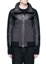 Main View - Click To Enlarge - THE VIRIDI-ANNE - Lambskin leather panel tech fabric jacket