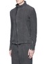 Front View - Click To Enlarge - THE VIRIDI-ANNE - Textured cotton zip jacket