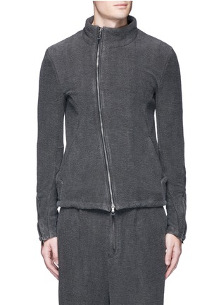 Main View - Click To Enlarge - THE VIRIDI-ANNE - Textured cotton zip jacket
