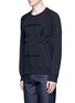 Front View - Click To Enlarge - GUCCI - Bird embroidery sweatshirt