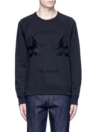 Main View - Click To Enlarge - GUCCI - Bird embroidery sweatshirt