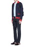 Figure View - Click To Enlarge - GUCCI - Bird embroidery slim fit jeans