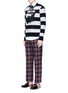 Figure View - Click To Enlarge - GUCCI - Bird embroidery rugby stripe sweatshirt