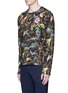 Front View - Click To Enlarge - GUCCI - Floral embroidery tropical print sweatshirt