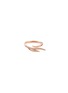 Main View - Click To Enlarge - CRISTINAORTIZ - Diamond 9k rose gold wing ring
