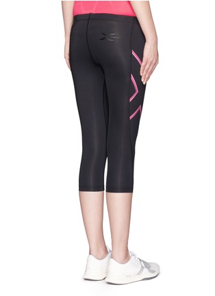Back View - Click To Enlarge - 2XU - '3/4 Compression' logo print performance tights