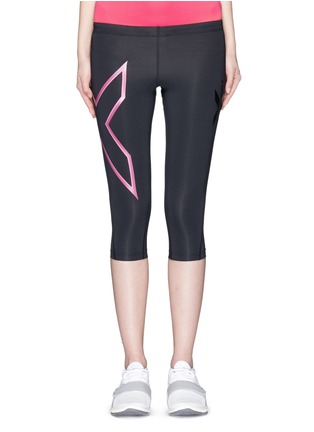 Main View - Click To Enlarge - 2XU - '3/4 Compression' logo print performance tights