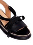 Detail View - Click To Enlarge - DRIES VAN NOTEN - Lace-up leather slingback wedge platform sandals