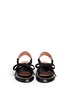 Front View - Click To Enlarge - DRIES VAN NOTEN - Lace-up leather slingback wedge platform sandals