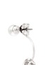 Detail View - Click To Enlarge - CZ BY KENNETH JAY LANE - Faux pearl stud cubic zirconia earrings
