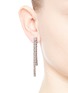 Figure View - Click To Enlarge - CZ BY KENNETH JAY LANE - Cubic zirconia pavé bar fringe earrings