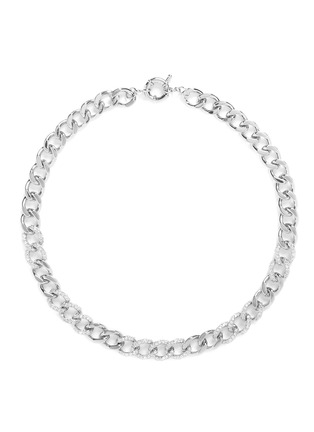 Main View - Click To Enlarge - CZ BY KENNETH JAY LANE - Cubic zirconia pavé curb chain necklace
