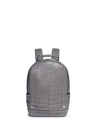 Main View - Click To Enlarge - STALVEY - 'Brighton' medium alligator leather backpack