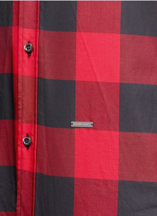 Detail View - Click To Enlarge - 71465 - Check plaid cotton shirt