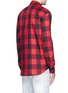 Back View - Click To Enlarge - 71465 - Check plaid cotton shirt
