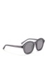 Figure View - Click To Enlarge - 3.1 PHILLIP LIM - x Linda Farrow frosted acetate sunglasses