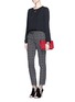 Figure View - Click To Enlarge - DIANE VON FURSTENBERG - 'Genesis' polka dot cropped pants