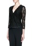 Front View - Click To Enlarge - DIANE VON FURSTENBERG - 'Bria' floral guipure lace cardigan