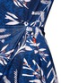 Detail View - Click To Enlarge - DIANE VON FURSTENBERG - 'Zoe' leaf print waist tie silk dress