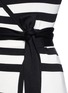 Detail View - Click To Enlarge - DIANE VON FURSTENBERG - Stripe silk blend ballerina wrap top