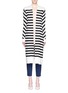 Main View - Click To Enlarge - DIANE VON FURSTENBERG - 'Carlisle' stripe silk blend open front cardigan