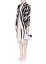 Figure View - Click To Enlarge - DIANE VON FURSTENBERG - 'Libby' zebra print wool-silk trench coat