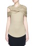 Main View - Click To Enlarge - GIVENCHY - Ruched chain yoke crepe jersey top
