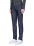 Front View - Click To Enlarge - ACNE STUDIOS - 'Ace Str' raw stretch denim skinny jeans